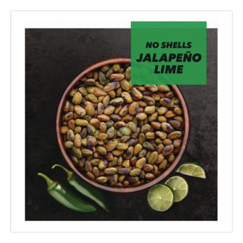 Paramount Farms Wonderful Pistachios, Jalapeno Lime, 2.25 oz Pouch, 8/Box (PAR70154)
