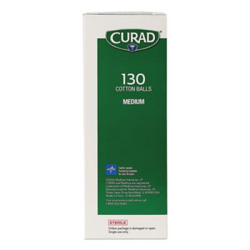 Curad Sterile Cotton Balls, 130/Box (CUR110163V1)