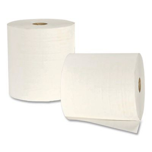 Woodland Hardwound Paper Towels, 1-Ply, 7.87" x 800 ft, White, 6/Carton (W80206)