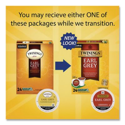 TWININGS Tea K-Cups, Earl Grey, 0.11 oz K-Cups, 24/Box (85783)