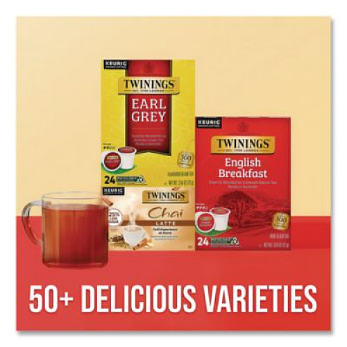 TWININGS Tea K-Cups, Earl Grey, 0.11 oz K-Cups, 24/Box (85783)