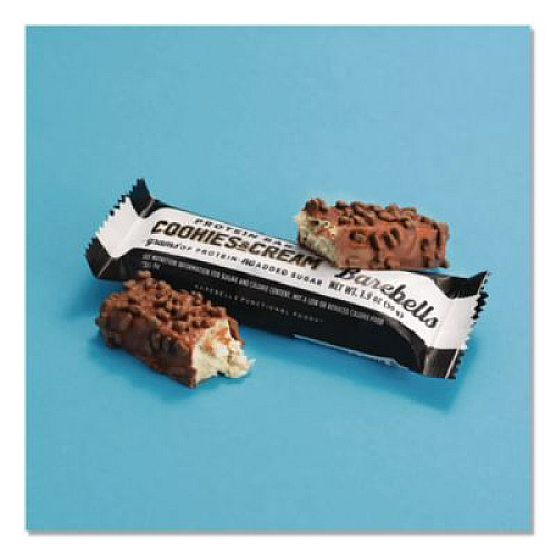 Barebells Cookies and Cream Protein Bars, 1.9 oz Individually Wrapped, 12/Box (VTN42964)