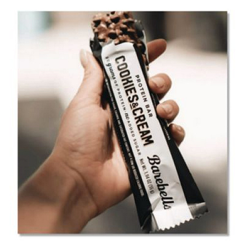 Barebells Cookies and Cream Protein Bars, 1.9 oz Individually Wrapped, 12/Box (VTN42964)