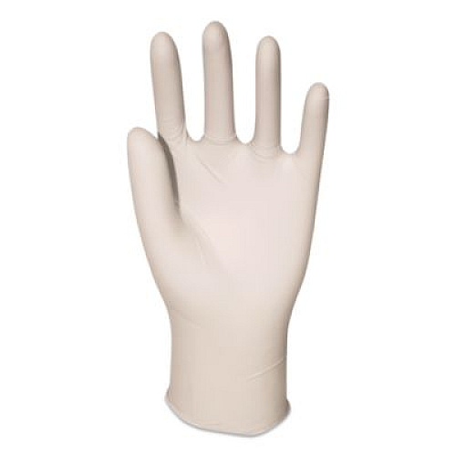 AMBITEX L200 Series Powder-Free Latex Gloves, Small, 5 mil Thick, 9" Long, Cream, 100/Box (LSM200)