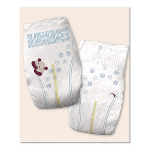 Cuties Premium Jumbo Diapers, Size 3, 16 lbs to 28 lbs, 144/Carton (CR3001)
