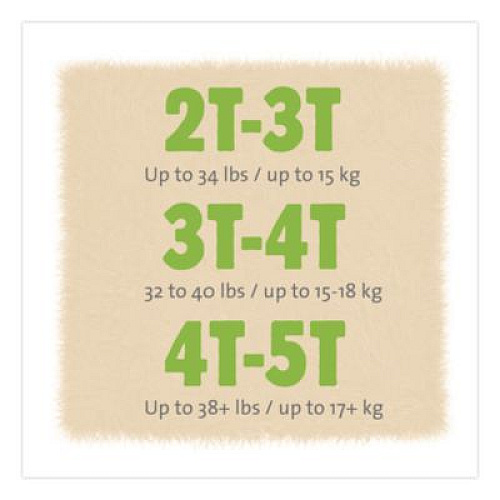 Cuties CutiePants Refastenable Training Pants for Girls, Size 4T-5T, 38 lbs to 50 lbs, 76/Carton (CR9008)
