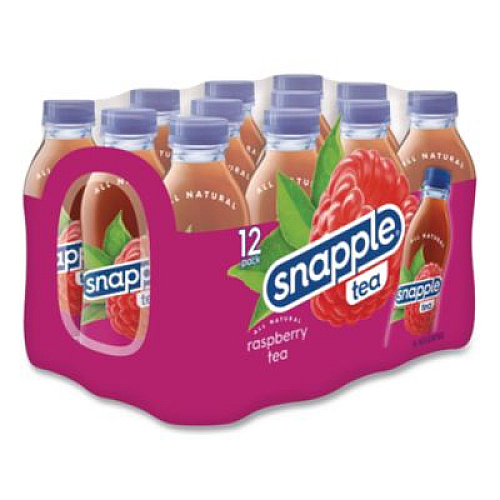 Snapple Flavored Tea, Raspberry, 16 oz Bottle, 24/Carton (CAD00775)