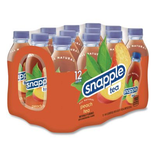 Snapple Flavored Tea, Peach, 16 oz Bottle, 24/Carton (CAD00783)