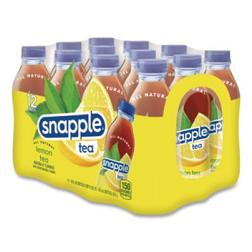 Snapple Flavored Tea, Lemon, 16 oz Bottle, 24/Carton (CAD00786)