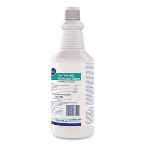 Diversey Crew Restroom Floor and Surface Non-Acid Disinfectant Cleaner Empty Spray Bottle, 32 oz, Clear (D03905)