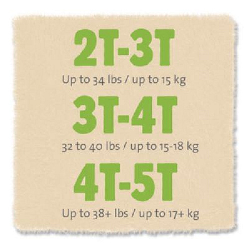 Cuties CutiePants Refastenable Training Pants for Boys, Size 2T-3T, Up to 34 lbs, 104/Carton (CR7007)