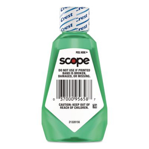 Crest Plus Scope Classic Mouthwash, Classic Mint Flavor, 36 mL Bottle, 52/Carton (95658)