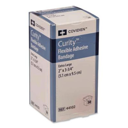Curity Flexible Fabric Adhesive Bandages, Strip, 2 x 3, 50/Box (KCFB0196LF)