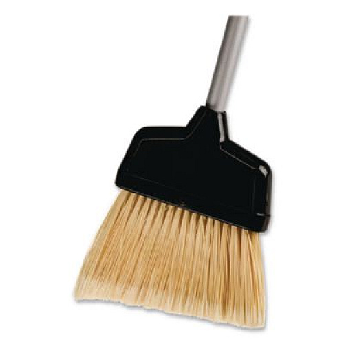 Unger Telescopic Ergo Dust Pan with Broom, 12" Wide, 34" to 44" Pan, 47" to 57" Broom, Metal/Vinyl/Cotton, Black/Silver/Red (EDTBR)