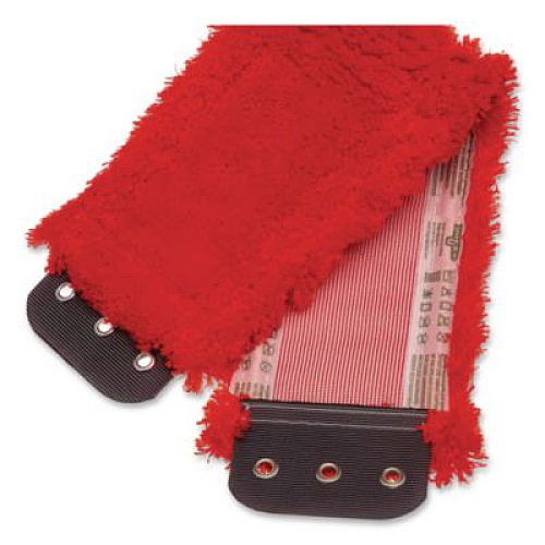 Unger SmartColor MicroMop 15.0, Microfiber, Heavy-Duty, 16 x 5, Red, 5/Pack (MM40RPK)