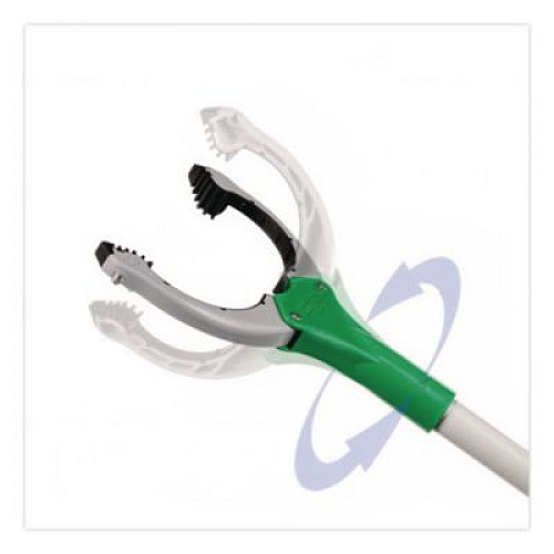 Unger Nifty Nabber Trigger-Grip Extension Arm, 36.54", Silver/Green (NT090)