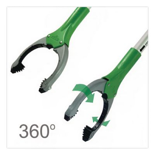 Unger Nifty Nabber Trigger-Grip Extension Arm, 36.54", Silver/Green (NT090)