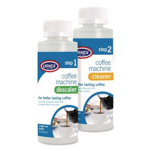 Urnex Coffee Machine Descaling and Cleaning Kit, 4 oz Descaler and 4 oz Cleaner (70560)