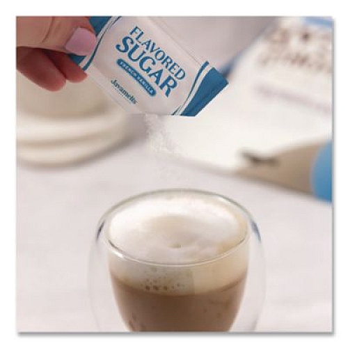 Javamelts Flavored Sugar, French Vanilla, 0.08 oz Packet, 1,000/Carton (JMT65538)