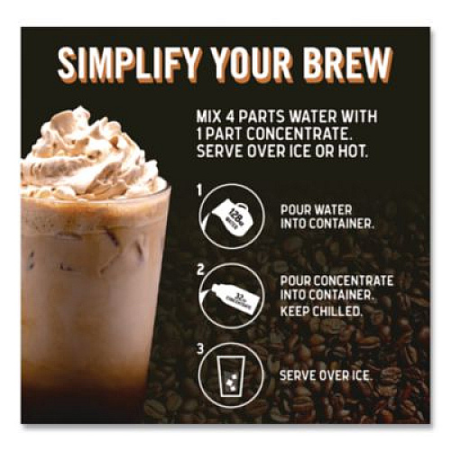 Java House Cold Brew Coffee Concentrate, Decaf Black, 32 oz Bottle (HFP01809)