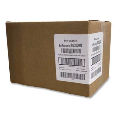 Peet's Coffee & Tea Major Dickason's Blend Coffee Pods, Dark Roast, 16/Box, 6 Boxes/Carton (PCE02781)