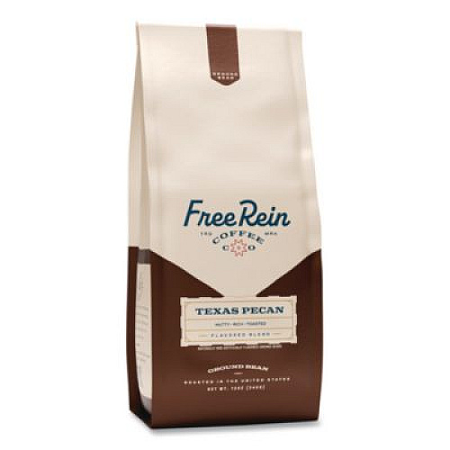 Free Rein Ground Coffee, Texas Pecan, 12 oz Bag (FRE36366)