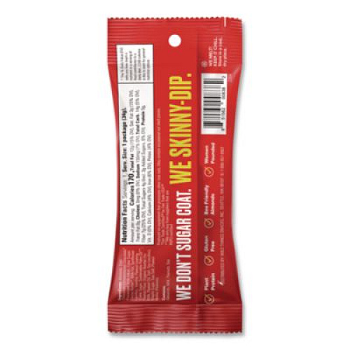 SkinnyDipped Dark Chocolate Peanut Butter Almonds, 1.2 oz Pouch, 10/Box (EDT08380)