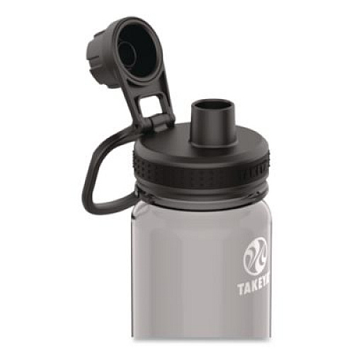 TAKEYA Tritan Plastic Water Bottle, 24 oz, Stormy Black (50404)