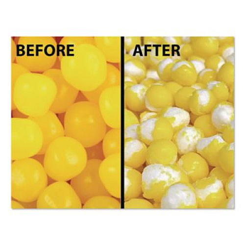 Office Snax Freeze Dried Candy, Lemon Bursts, 1.12 lb Bag, 12/Carton (00644)