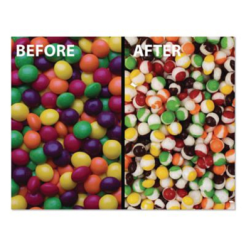 Office Snax Freeze Dried Candy, Rainbow Rocks, Assorted Fruit, 1.87 lb Bag, 12/Carton (00645)
