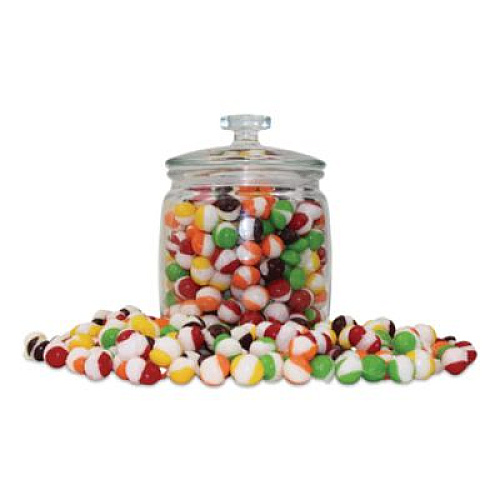 Office Snax Freeze Dried Candy, Rainbow Rocks, Assorted Fruit, 1.87 lb Bag, 12/Carton (00645)