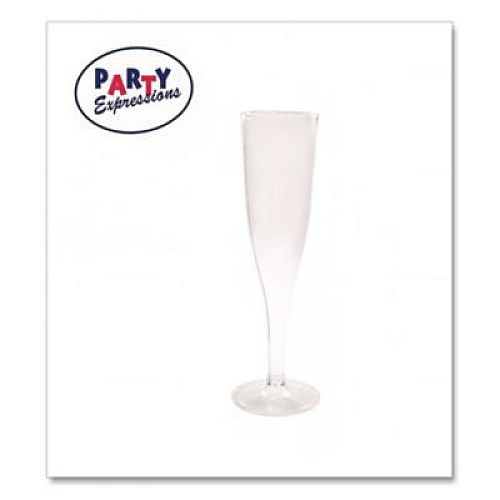 Tablemate Plastic Champagne Glasses, 5 oz, Clear, 10/Pack (0244Z)