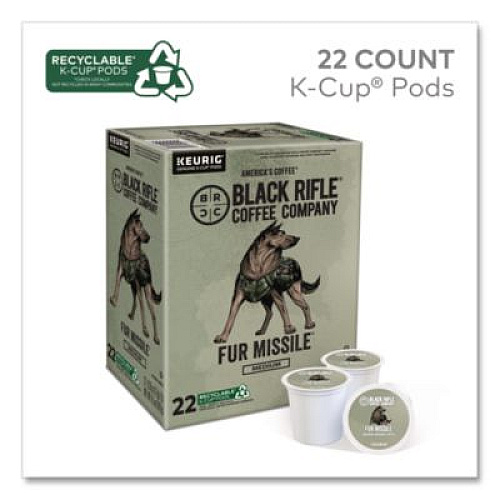 Black Rifle Coffee Company Fur Missile Coffee K-Cups, 22/Box (5510)