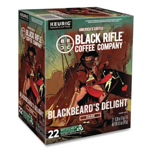 Black Rifle Coffee Company Blackbeard's Delight Coffee K-Cups, 22/Box (0430)