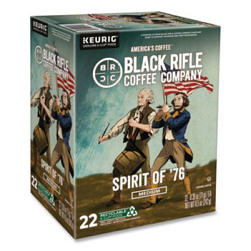 Black Rifle Coffee Company Spirit of '76 Coffee K-Cups, 22/Box, 4 Boxes/Carton (0501CT)