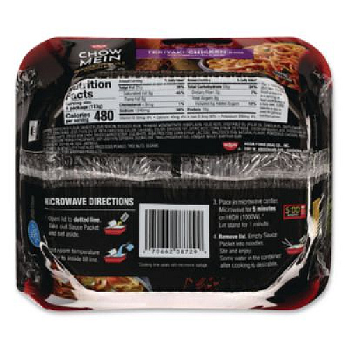 Nissin Chow Mein Teriyaki Chicken Noodles, 4 oz, 8/Carton (NIS08729)