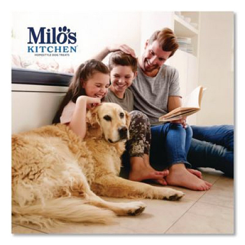 Milo's Kitchen Homestyle Dog Treats, Beef Sausage Slices with Rice, 10 oz Pouch, 5 Pouches/Carton (52775CS)