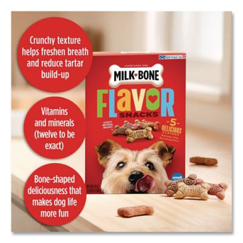 Milk-Bone Small Sized Dog Biscuits, Bacon; Beef; Chicken; Sausage; Turkey, 60 oz (82239)