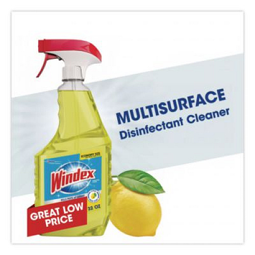 Windex Multi-Surface Disinfectant Cleaner, Citrus Scent, 32 oz Spray Bottle (682266)