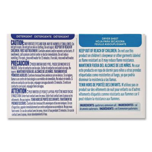 All Free Clear HE Liquid Laundry Detergent/Dryer Sheet Dual Vend Pack, 100/Carton (2979355)