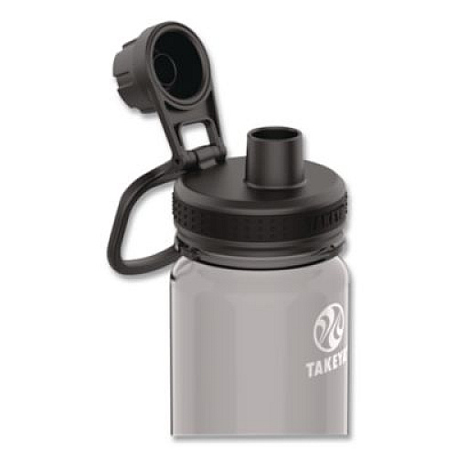TAKEYA Tritan Plastic Water Bottle, 40 oz, Stormy Black (50412)