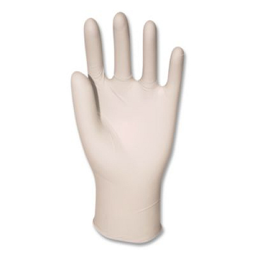 AMBITEX L5101 Series Powdered Latex Gloves, Medium, 4 mil Thick, 9" Long, Cream, 100/Box, 10 Boxes/Carton (LMD5101)