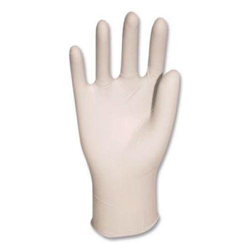 AMBITEX L5101 Series Powdered Latex Gloves, Medium, 4 mil Thick, 9" Long, Cream, 100/Box, 10 Boxes/Carton (LMD5101)