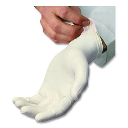 AMBITEX L5101 Series Powdered Latex Gloves, X-Large, 4 mil Thick, 9" Long, Cream, 100/Box, 10 Boxes/Carton (LXL5101)