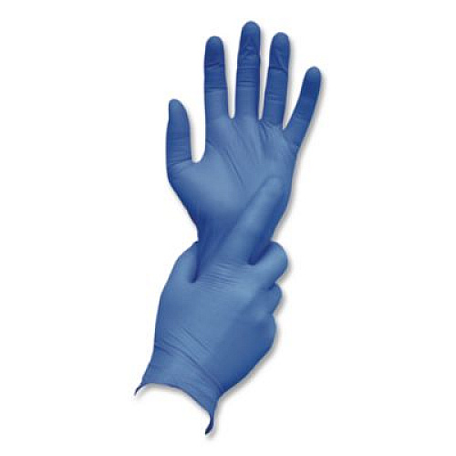 AMBITEX N5201 Series Powder-Free Nitrile Gloves, Large, 9" Long, Blue, 100/Box, 10 Boxes/Carton (NLG5201)
