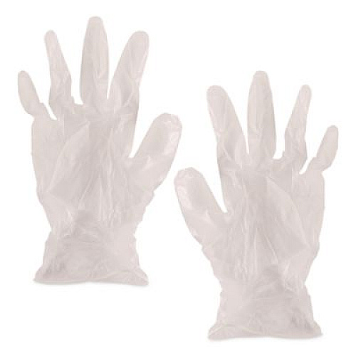 AMBITEX V200 Series Powder-Free Vinyl Exam Gloves, Medium, 4 mil Thick, 9" Long, Clear, 100/Box, 10 Boxes/Carton (VMD200CT)
