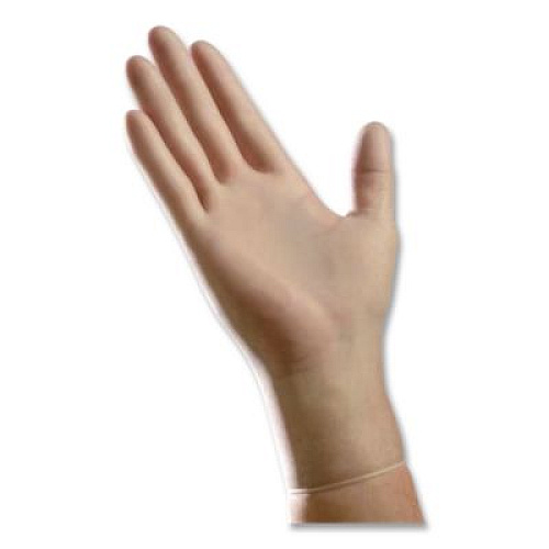 AMBITEX V5101 Series Latex-Free Lightly Powdered Vinyl Gloves, X-Large, 3 mil Thick, 9" Long, Clear, 100/Box, 10 Boxes/Carton (VXL5101)