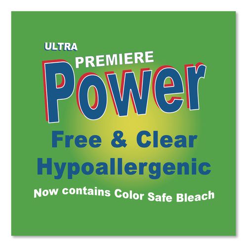Premiere Power Laundry Detergent, HE Compatible, Free and Clear, 40 lb Pail (CQC040SPEC)