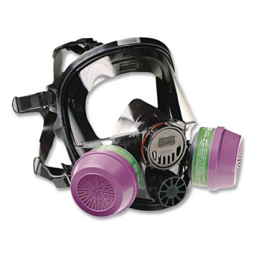 North Safety 7600 Series Full-Facepiece Respirator Mask, Medium/Large (760008A)