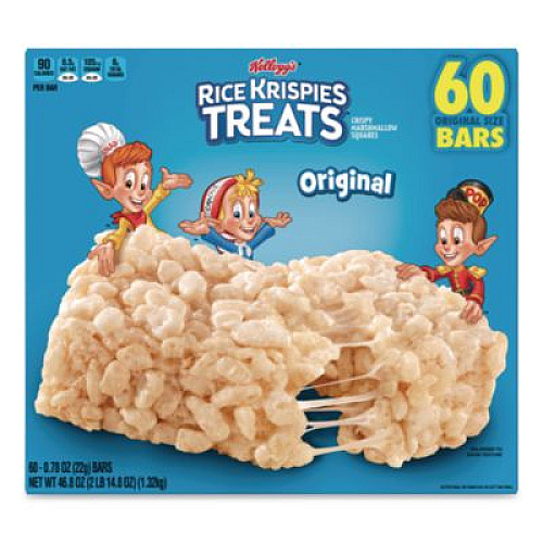 Kellogg's Rice Krispies Treats, Original Marshmallow, 0.78 oz Bar, 60/Carton (22000515)